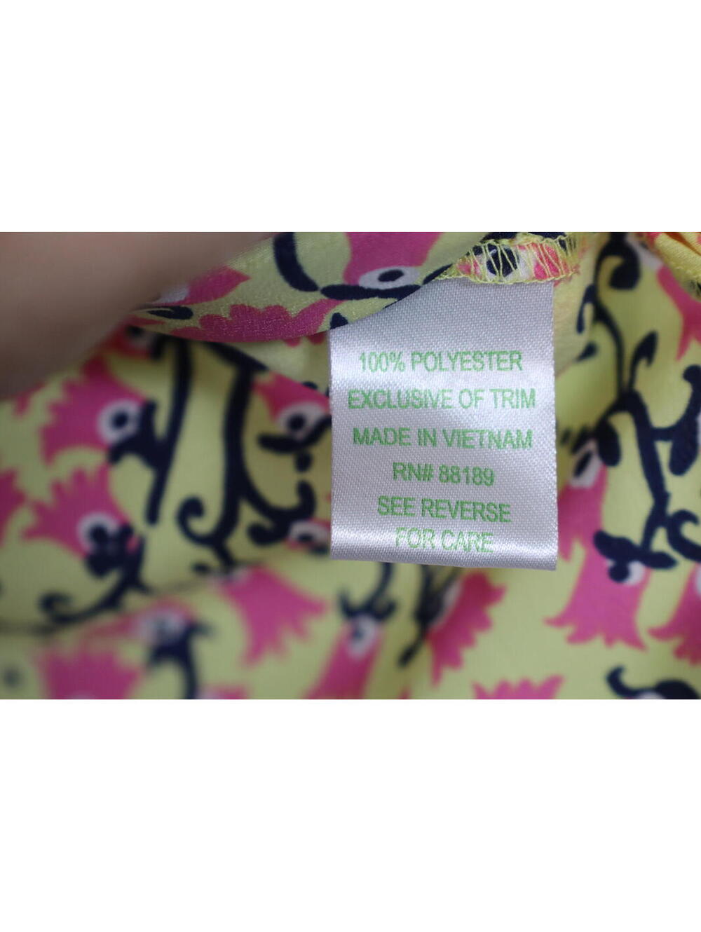 Lilly Pulitzer Allison Floral Sleeveless Ruffle Blouse Small - Picture 5 of 6